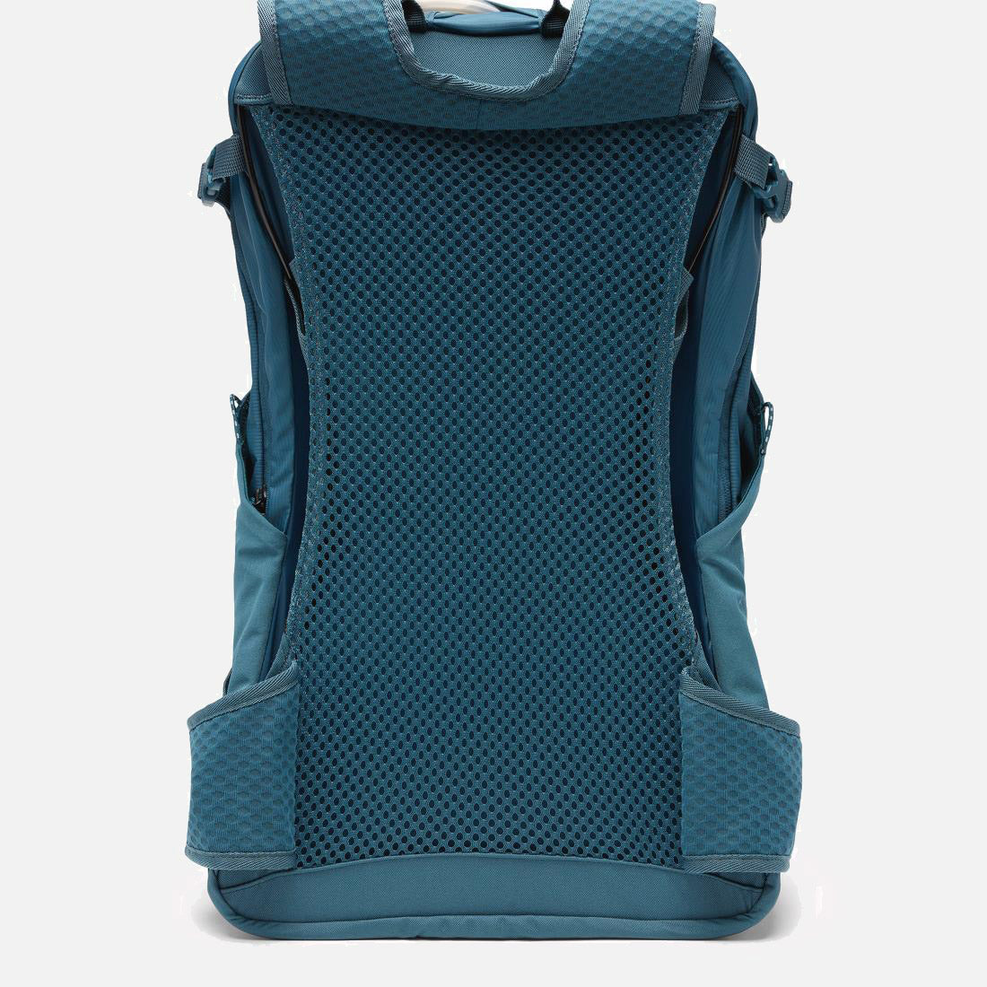 תיק הגב Blackcomb Ridge 30L מבית columbiaIL מוצג במבט מאחור, בצבע טורקיז, עם רצועות כתפיים מרופדות ומרופדות ברשת, ולוח גב מרשת מאווררת ונושמת לנוחות מרבית.