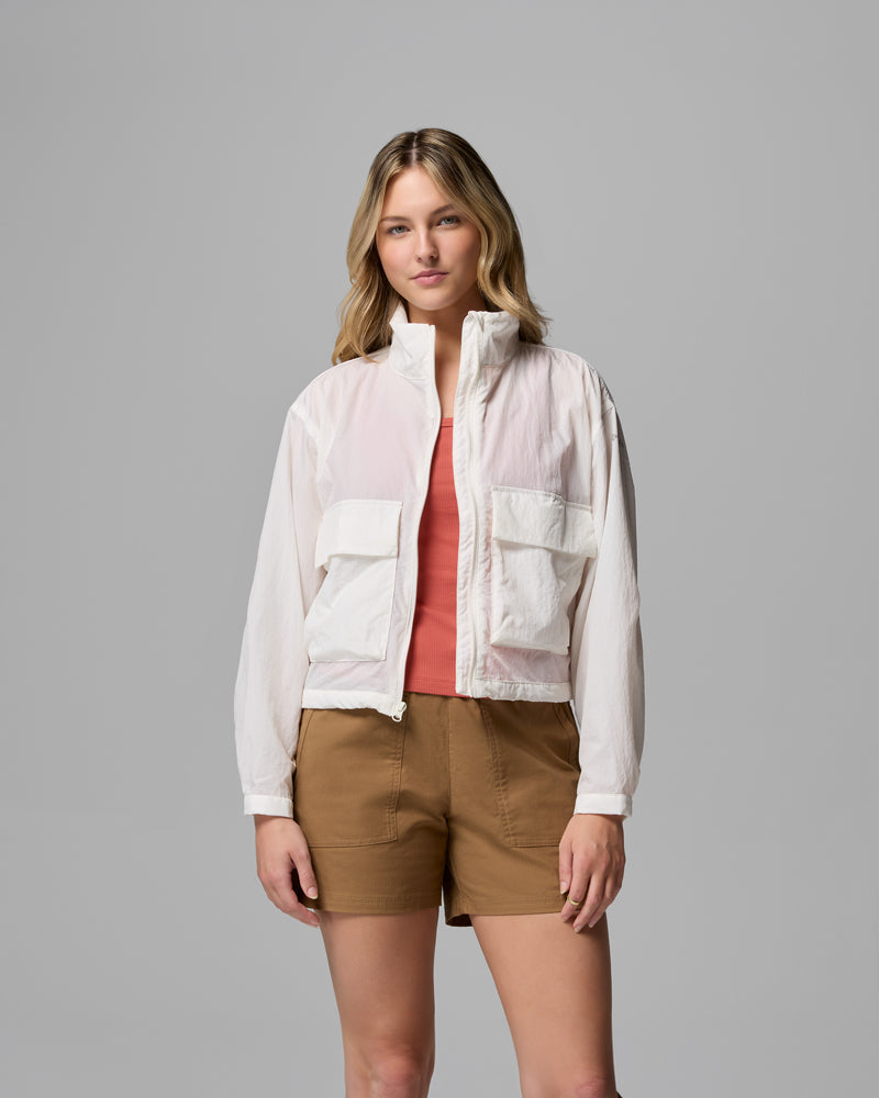 Paracutie Cropped Cargo Windbreaker