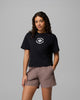 Graphic Relaxed Crop Short Sleeve Shirt