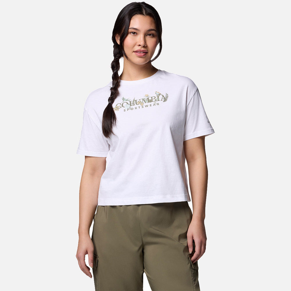 Graphic Relaxed Crop Short Sleeve Shirt
