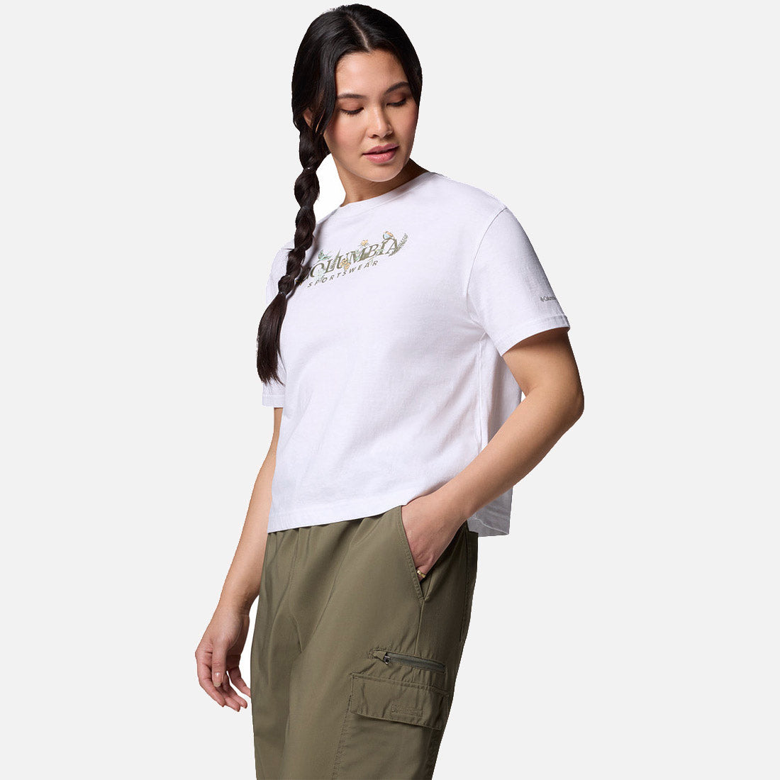 Graphic Relaxed Crop Short Sleeve Shirt