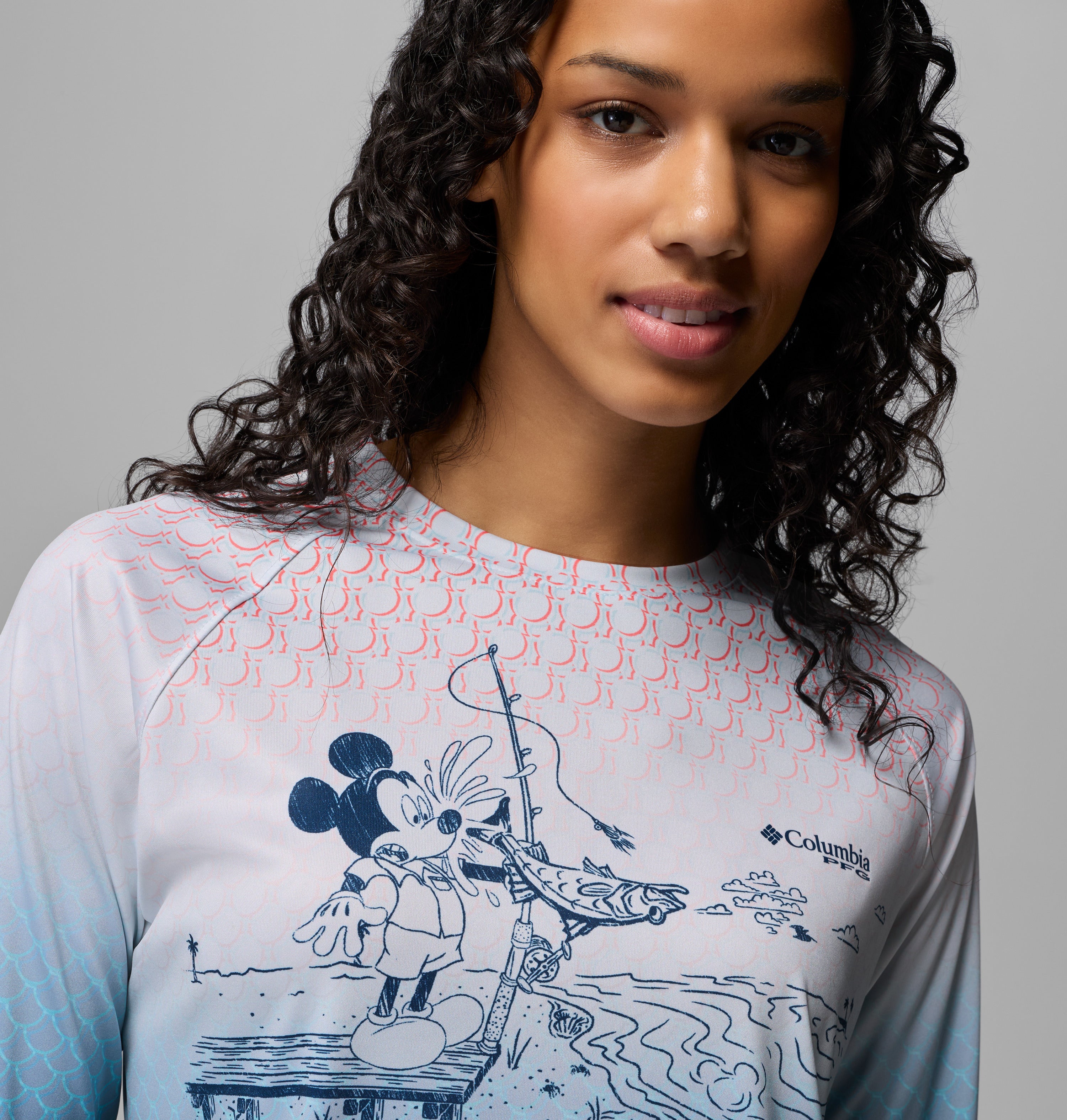 W PFG Disney Tidal Long Sleeve Shirt